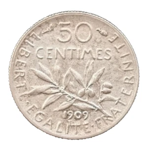 N°29. 50 centimes Semeuse 1909 - Picture 1 of 2