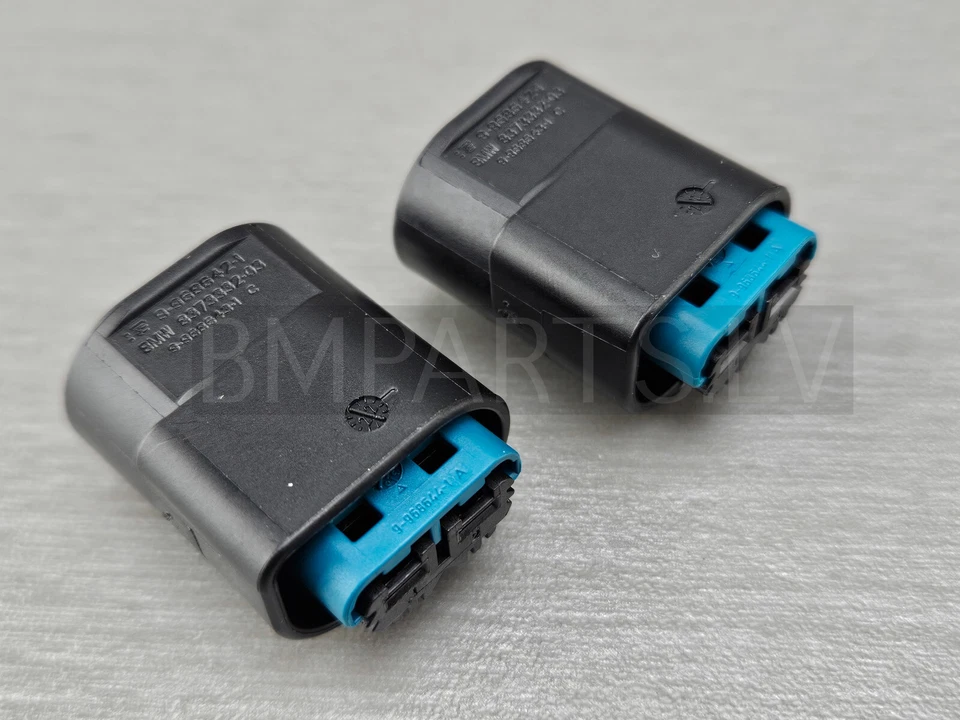 Genuine BMW 2 Pol Socket for Horn With Pins 8373328 Black /next /