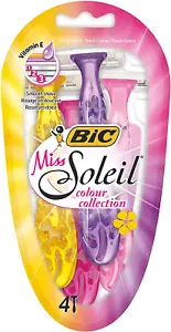 BIC Miss Soleil Colour Collection Lady Razors - Pack of 4 - Picture 1 of 12