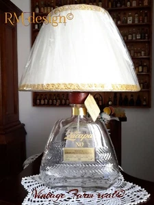 Lampada bottiglia Zacapa XO II - paralume in tinta decorato a mano - Foto 1 di 2