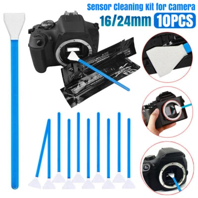 10tlg Sensor Reinigungsset Reiniger Tupfer Ultra für saubere Vollformat APS-C Sensoren - Bild 1 von 4