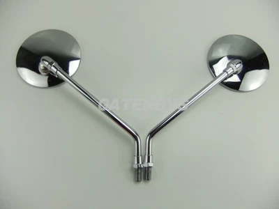 New CHROME Mirrors For Yamaha XS650 75-83 Motorcycle 10mm Left & Right XS 650 - Image 1 of 4