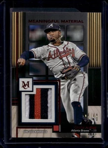 2023 Museo Ozzie Albies Materiali Significativi Reliquie Rubino #/10 - Foto 1 di 2