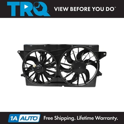 Radiator Dual Cooling Fan Assembly w/ Motor for 99-03 Ford Windstar - Imagem 1 de 4