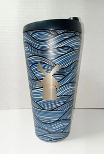 New DUTCH BROS Blue Waves Double Walled Insulated Tumbler 24 Oz Coffee Tea PNW - Picture 1 of 4