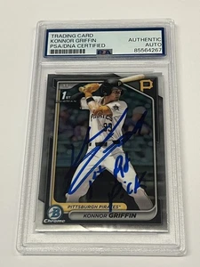 2024 Bowman Draft Chrome Konnor Griffin Chrome Auto 1st #BDC-22 PSA Inscription - Picture 1 of 2