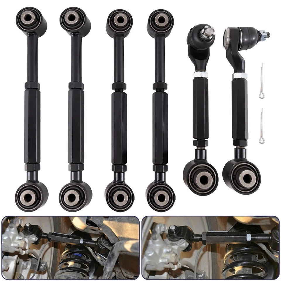 Brazos de inclinación de punta de control superior e inferior traseros 6 piezas para Acura TSX 2004-2008 04-08 EE. UU. Foto 1 de 4