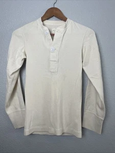 Sottomaglia Henley Vintage Guerra Vietnam Militare Lana Cotone Classe 1 Tipo I XSmall - Foto 1 di 6