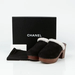 CHANEL Shearling Clog Mule G35368 39 138606250 - Foto 1 di 10