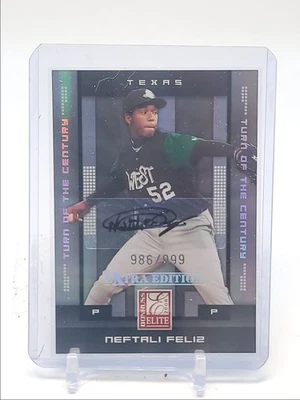NEFTALI FELIZ 2008 DONRUSS ELITE EXTRA TURN OF THE CENTURY AUTO /999 Q5668 - Image 1 of 2