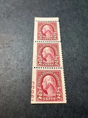 Scott#634 Miscut Plate # Strip Of 3-MNH-US Choice Of 1 Strip - Image 1 of 4