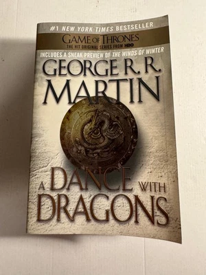 Dance With Dragons George RR Martin 1st Printing Very Good Unread Paperback 2012 Foto 1 de 4