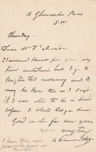 ACHILLE SIMONETTI Violinista 1 página carta autografiada firmada - ¡contenido! - Imagen 1 de 1