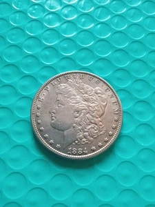 1884 Morgan Silver Dollar Philadelphia Mint -0005- - Picture 1 of 6