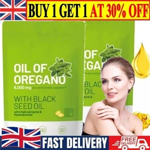 Oil of-Oregano 300 Softgels Black Seed Oil Organic Herbal Supplement-Nourishment - Picture 1 of 11