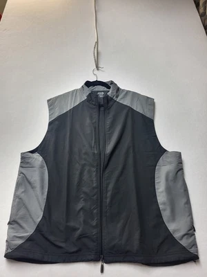 Ping Golf Vest Mens XL Black Gray Windbreaker Full Zip Sleeveless - Image 1 of 4