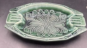 Vintage California Pottery USA Green MCM Ashtray - Picture 1 of 3