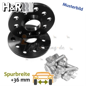 H&R DR Spurplatten schwarz 36mm p.A. für Renault Latitude L70 :: 2010 >> 2025 - Bild 1 von 6