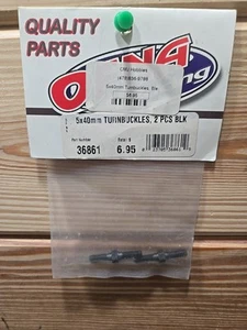 OFNA RACING PART#36861 5×40MM TURNBUCKLES 2PCS BLK - Picture 1 of 1
