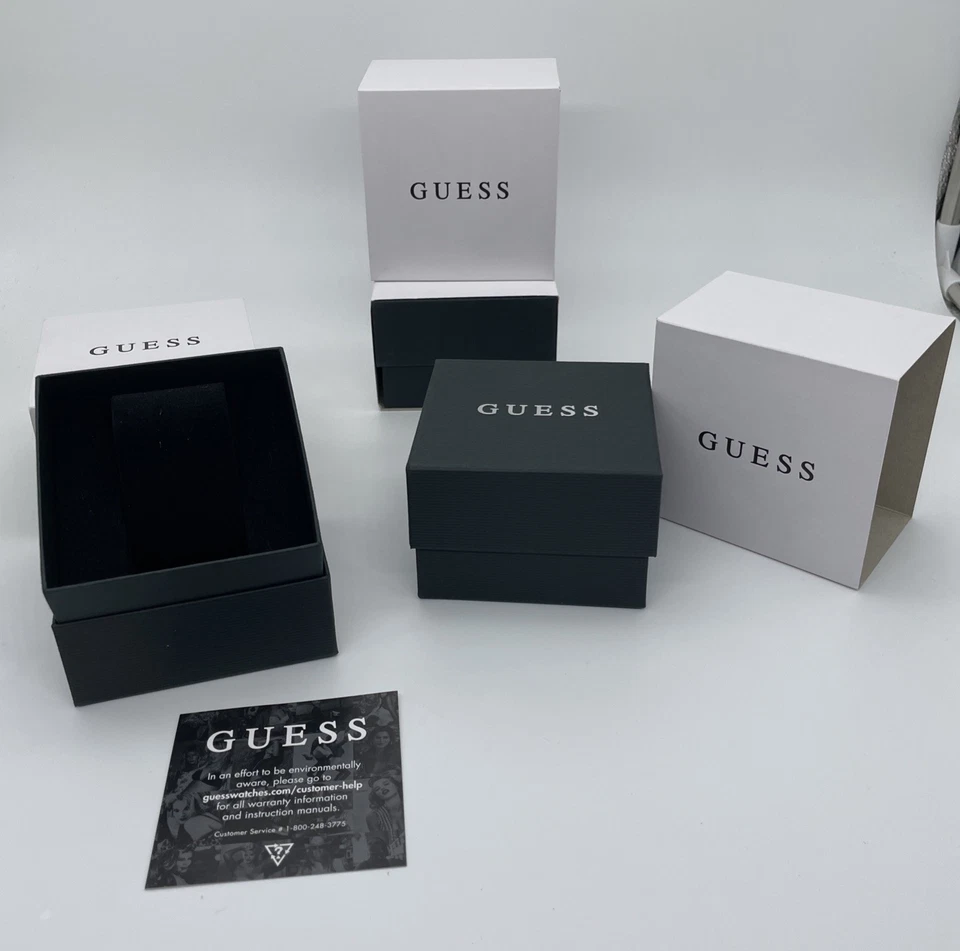 ✅ NEW AUTHENTIC GUESS WATCH EMPTY PRESENTATION DISPLAY STORAGE BOX - Image 1 of 3