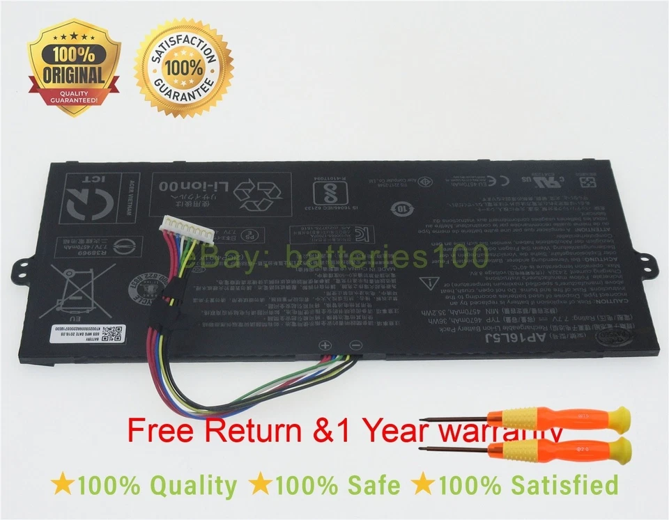 Acer Genuine Laptop Battery 7.7v 36wh 4670mah AP16L5J
