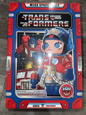 POPMART Mega Space Molly 400% Optimus Prime Collectible Figure - SEALED - Image 1 of 3