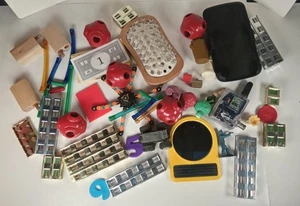 Junk Drawer Lot: Magnetic Toys, Fidget Spinner, Monopoly Money, Game Pieces - Picture 1 of 6