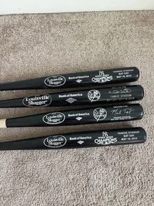 4 New York Yankees Baseball Bats SGA World Series Louisville Slugger MLB Sheffie - Picture 1 of 8