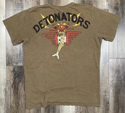 Vintage 90’s Motorcycle Parts T-Shirt Large Pistons Spark Plug Biker Club RARE - Image 1 of 4