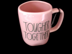 RAE DUNN ARTISAN COLLECTION BY MAGENTA “TOUGHER TOGETHER” PINK MUG NEW - Picture 1 of 4