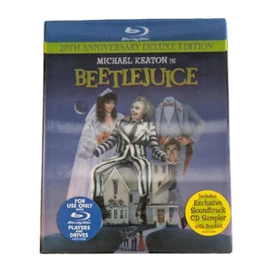Beetlejuice 20th Anniversary Deluxe Blu-ray w/Lenticular Slipcover, Sealed - Picture 1 of 4