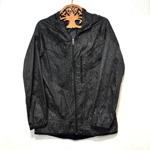Nike Trainingsjacke Windbreaker Full Zip Langarm Taschen Kapuze Grau Herren L - Bild 1 von 7