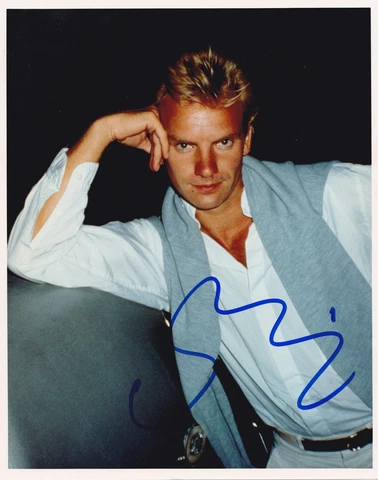 MUSIC ICON STING SIGNED 8X10 PHOTO AUTHENTIC AUTOGRAPH IN-PERSON THE POLICE COA Cover