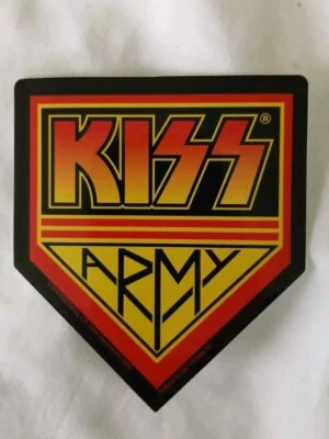 Kiss армия логотип стикер этикетка Gene Paul Ace Peter новый винил 3,1/4 «x 4»   - Изображение 1 из 3