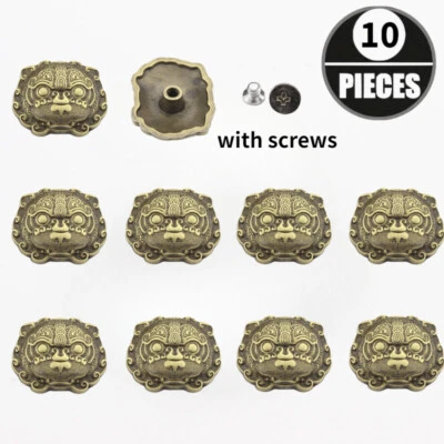 10Pcs Metal Screwback Button Antique Alloy Decorative Buckle Jean Fasteners - Image 1 of 4