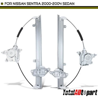2x Regulador de ventana eléctrica para Nissan Sentra 2000 2001-2004 delantero izquierdo y derecho Foto 1 de 4