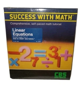 1983 Atari 800/1200XL NEW "Success With Math Fractions" ***FACTORY SEALED*** - Picture 1 of 7