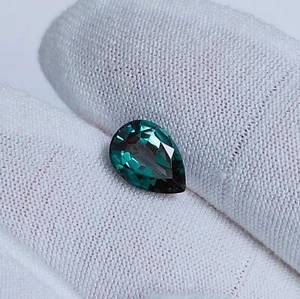 Natural Teal Sapphire 8.06 Ct Pear Cut CERTIFIED Excellent Loose Gemstone - Picture 1 of 6