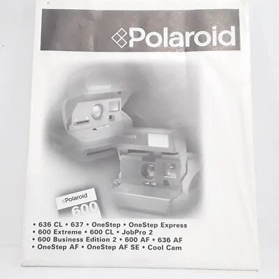 Polaroid 600 OneStep Express JobPro 636 Cool Cam Camera Manual Instructions - Image 1 of 4