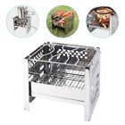 Folding Wood Stove Stainless Steel Portable Cooking Top Bbq Grill