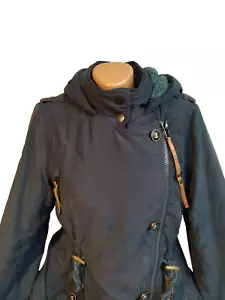 Giacca invernale donna Naketano taglia S blu con cappuccio zip - Foto 1 di 19