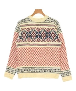 INVERALLAN Sweaters BeigexNavyxRed(Patterned) 40(Approx. M) 2200560801132 - Picture 1 of 8