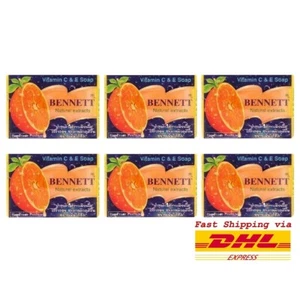 6 x Vitamin C & E Soap BENNETT Natural Extracts Acne Aid Anti-Aging Skin 130g - Picture 1 of 7
