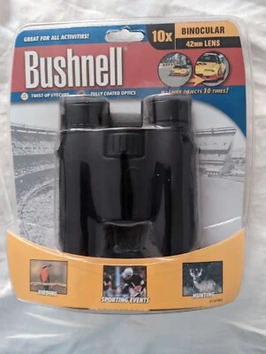 Bushnell Binoculars 10X 42mm Lens Model No.21-0142C Brand New Sealed Package - Image 1 of 3