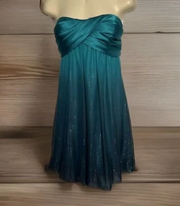 7/8 Juniors Emerald Green Strapless Dress HOMECOMING Women's JUMP APPAREL - Picture 1 of 17