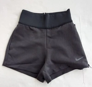 Women's Nike Team Tech Pack Woven High Waist Shorts Grey Size Small DX0626-010 - Picture 1 of 13