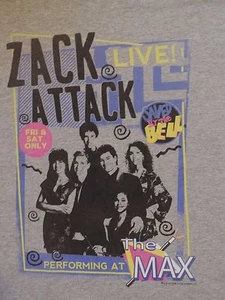 Saved By The Bell T-Shirt Zack Attack Tee Retro 80's The Max Band Kelly Slater - Picture 1 of 1