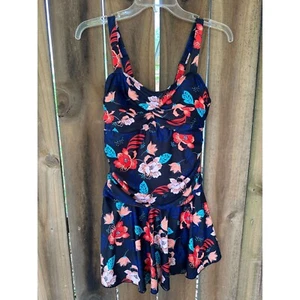 SHEKINI Crossover gerruchtet BLUMENROCK EINTEILIGER BADEANZUG NEU OHNE ETIKETT - Bild 1 von 7