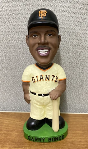 VINTAGE 2001 BARRY BONDS BOBBLEHEAD IN SAN FRANCISCO GIANTS HOME JERSEY VG NO BX Cover
