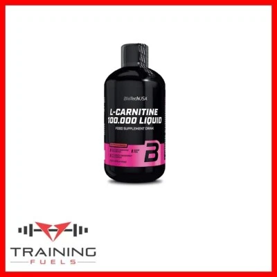 Biotech USA L-Carnitine 100.000 Liquid 500ml Added Green Tea Extract Weight Loss